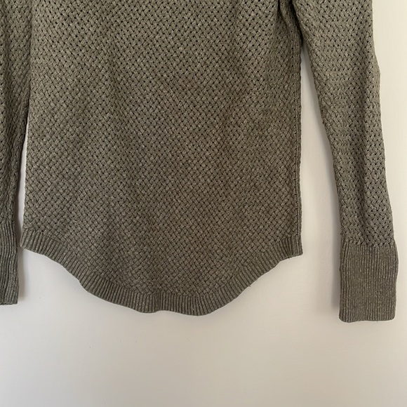 Loft Lattice sweater- Sage Green- S/M - Picture 4 of 7